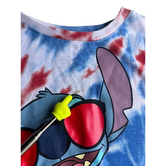 Disney Stitch Kid's Children Patriotic Tie Dye T-Shirt 3D Large (11/13) 4th July - Picture 4 of 5